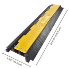 YesSources Cable Ramp Protector 2 Channel Hose Cover Speed Bump for Road,2 Packs — photo 7