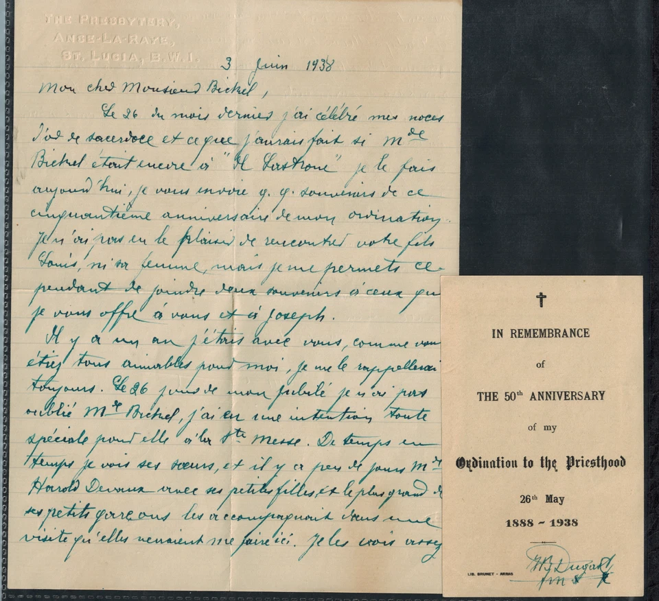 Santa Lucía 1938 KG V 1 1/2d Rojo Papelería Postal Cubierta con 1d Imagen RARA Foto 3 de 4