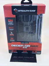 NEW - STEALTH CAM DECEPTOR MAX 2.0 TRAIL CAMERA/ 32GB Memory Card (STC-DCPTRX2)