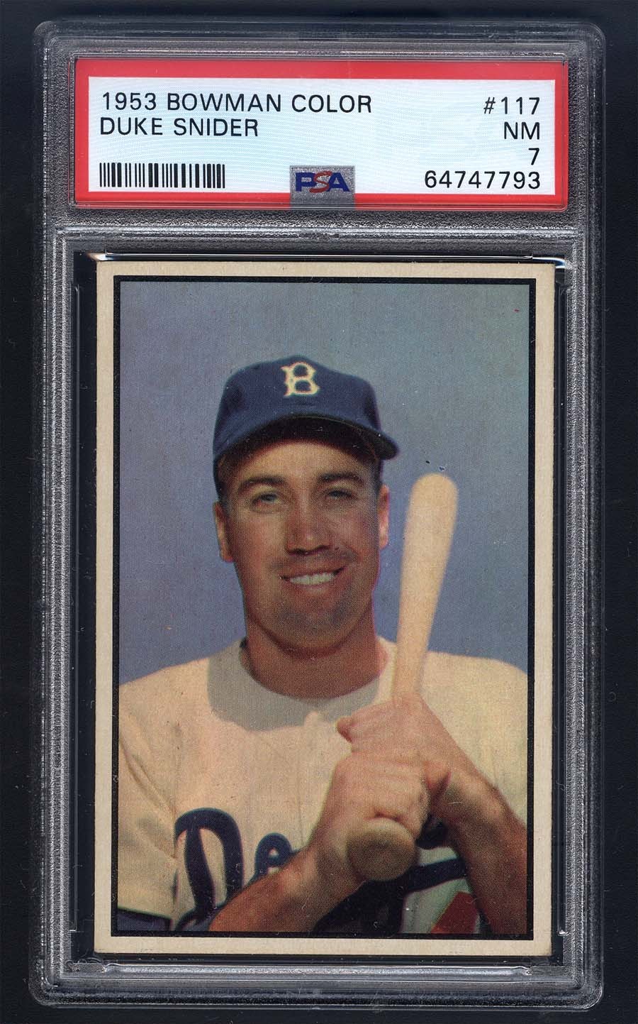 1953 Bowman #117 Duke Snider PSA 7