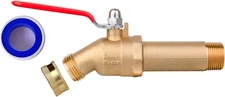 HMP011 LF Brass 3/4" MNPT Water Heater Drain/Flush Valve(Full Port, Ball Valve, 