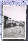 Soldiers Standing in Line Military WW2 Era Jeep Men Uniform Photo Snapshot