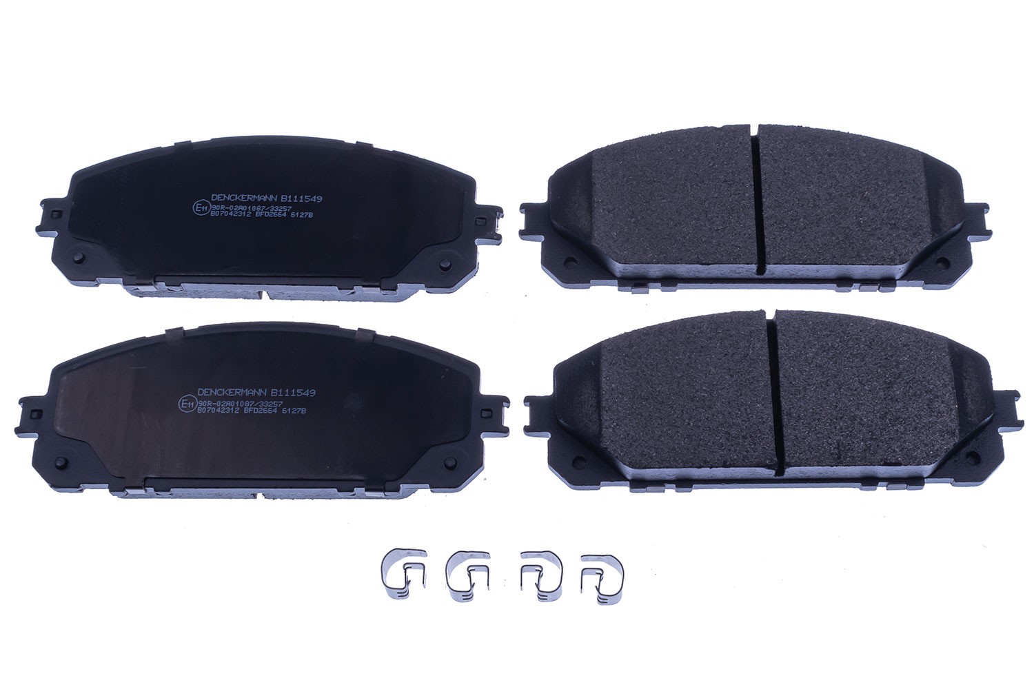 Front DENCKERMANN B111549 Brake Pad Set, disc brake for JEEP