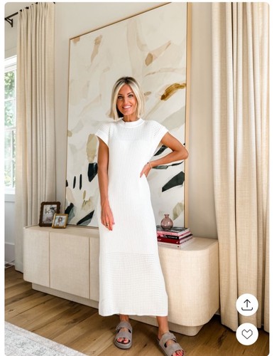 Varley UK Snow White Knitted Cotton Dress Takes You Anywhere ❌ - Picture 11 of 18