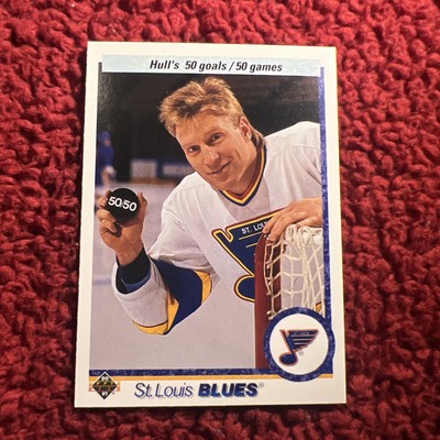 1990-91 Upper Deck - #546 Brett Hull 50 Goals/50 Games (two Cards)