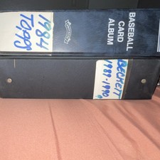 1984 TOPPS BASEBALL CARDS (2 FOLDERS WORTH) &  BECKETT MAGAZINES 1989 -1990