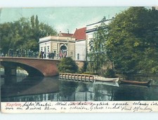 Pre-1907 BUILDING BY THE BRIDGE Haarlem - Near Amsterdam Netherlands F5143