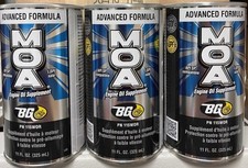 Set Of Three Cans Bg Moa Oil Additive 11oz. Can Pn 115 Free Shipping