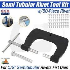 Semi Tubular Rivet Tool For 1/8" Semitubular Rivets Fixt Dies For Pinball Vent