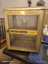 Alte Verkaufsvitrine Glasvitrine Jacobs Kaffee Vitrine Vintage 50er Jahre Café