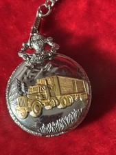 Trucker Semi Pocket Watch. Quartz vintage style. Dad Gift New in box