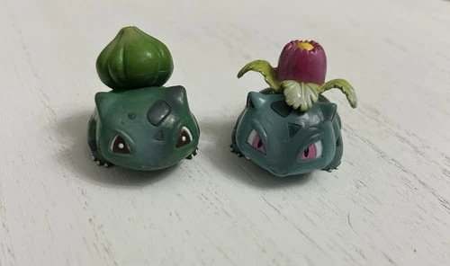 1999 Vintage Tomy Pokémon Bulbasaur And Ivysaur  Figures