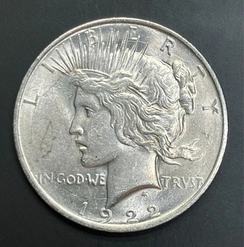 1922-S Peace Silver Dollar, AU