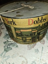 Vintage Dobbs  Company Junior New York Fifth Avenue Hat Box NY City Scenes