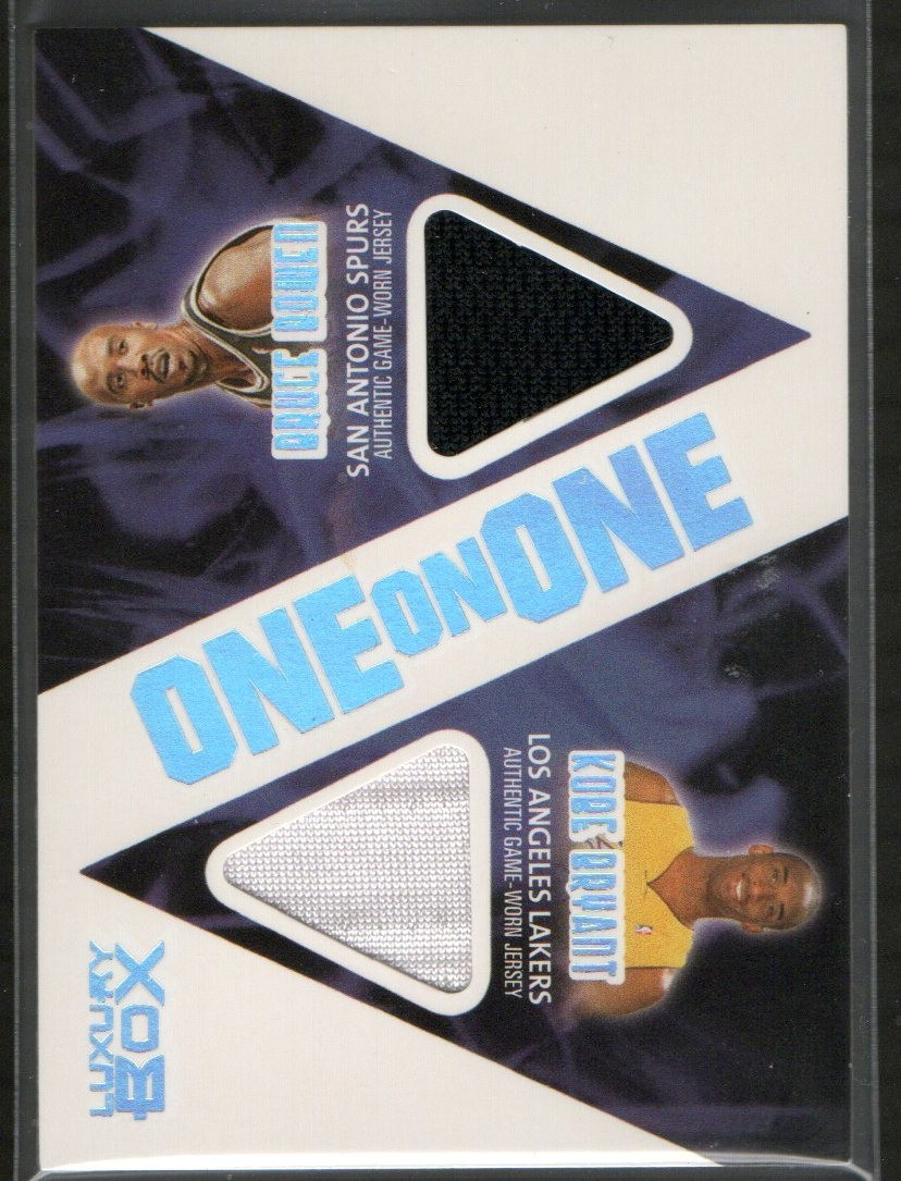 2005-06 Topps Luxury Box One On One Kobe Bryant HOF Bowen Dual GU Jersey /225