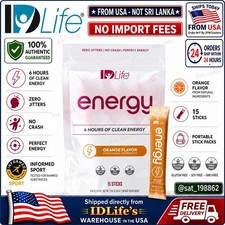 IDLife Energy Orange Drink Mix 15 Packets Cle...