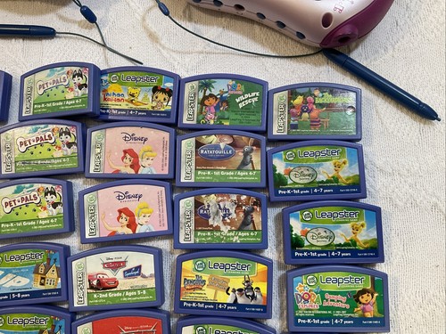 2 consolas de juegos LeapFrog LeapSter 2 Explorer - Probadas - con 32 juegos - ALGO DESGASTE - Imagen 18 de 19