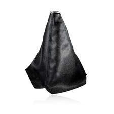 Car Shift Knob Dust Cover, Leather Manual/Auto Gear Gaiter Shifter Boot, Black