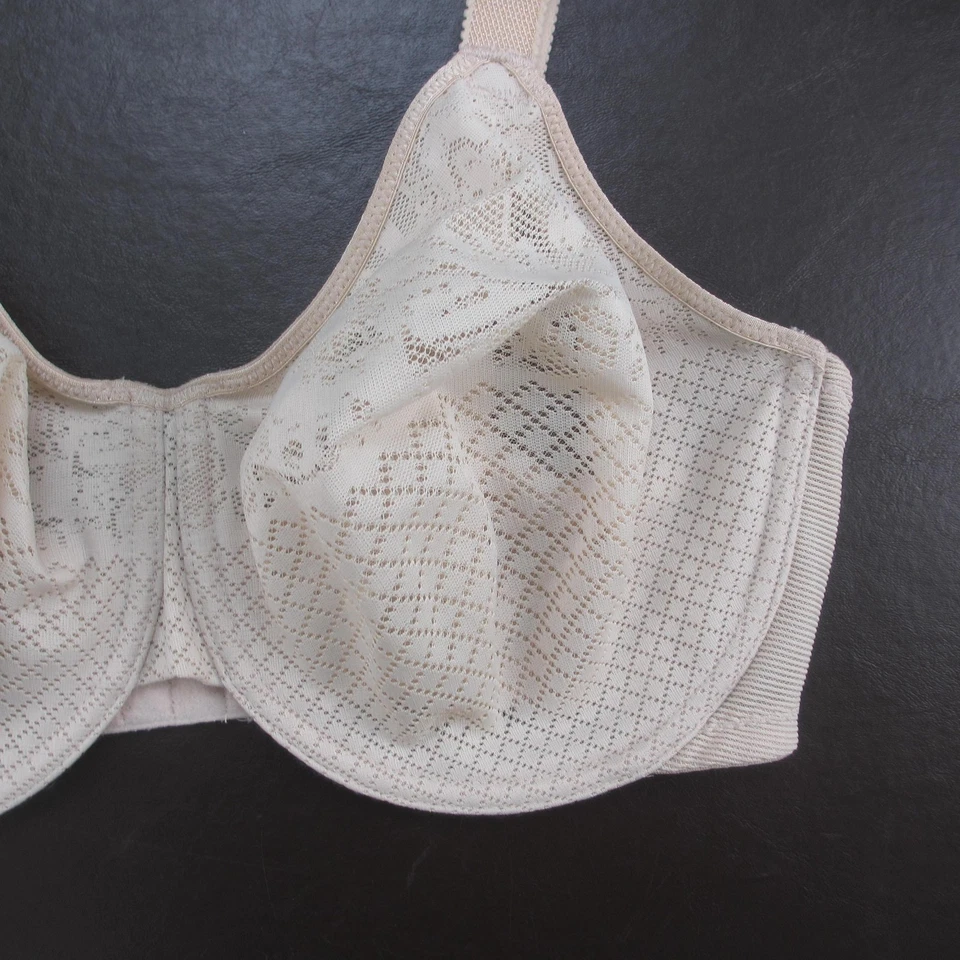 Wacoal Bra Womens 36DDD Beige Lace Underwire Full Coverage Adjustable 857210 - Image 4 of 4