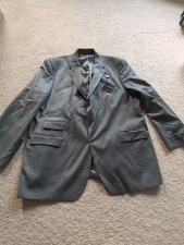 NWT Great 54L Gray 100 Wool Lauren Ralph Lauren 3-button Suit Blazer