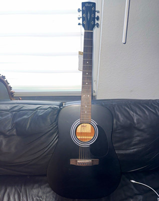 Cort AD810 Akustik-/Westerngitarre Schwarz Black Satin 6-saitig Rechtshänder