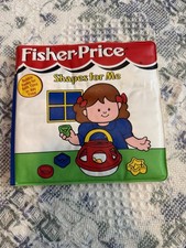 Vintage Fisher-Price Bubble Book Shapes for Me, Bath Book, Illustrated, 2001