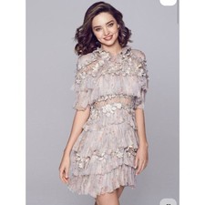 NWOT zimmermannn romance Elegant Floral Layered Dress