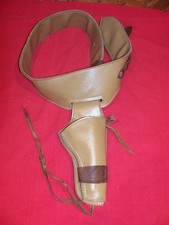 As Is Colt SAA Pistol Belt Holster Cowboy Western Gun .357 38 Peacemaker Leather
