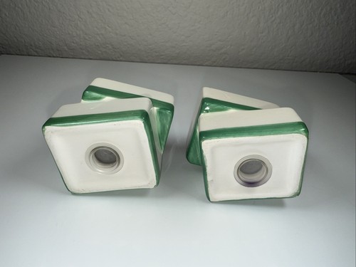 Set Of Ceramic Mahjong Style Salt And Pepper Shakers - Picture 3 of 7