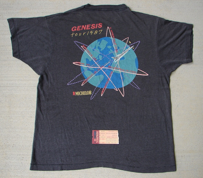VTG Genesis Collins Rutherford Banks Tour 1987 Original T Shirt