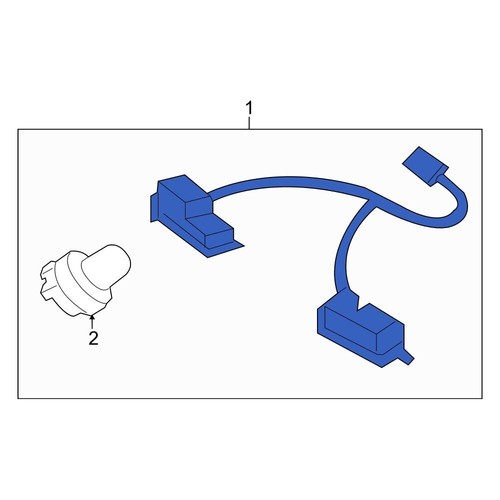 For Kia Soul 20102013 Kia 925012K000 Rear License Plate Light Assembly