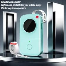 Phomemo D30 Label Maker Machine with Tape Bluetooth Small Label Printer - Green