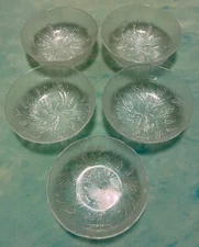 Most Likely By Anchor Hocking 5 Salad/Fruit/Desert/Dip 6” Bowls
