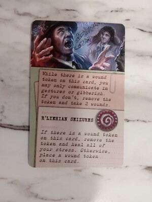 Dice Tower 2022 Promo CMON Cthulhu Death May Die R'lyehian Seizures Promo Card