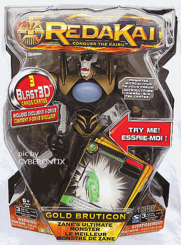 Redakai Action Figure GOLD BRUTICON Toy BIG Exclusive X-Drive Card Ultimate 2011 - Picture 1 of 2