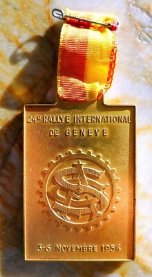 1954 Rallye de Geneva Medallion  Part of the Championship of Europe series
