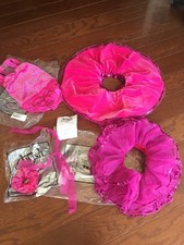 A Wish Come True LEO GIRL BALLET DANCE SEQUIN COSTUME Sz 5-7 TUTU SKIRT SET NEW