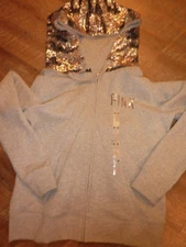 VICTORIAS SECRET PINK VERY RARE FIND LIMITED ED BLING ANIMAL PRINT HOODIE