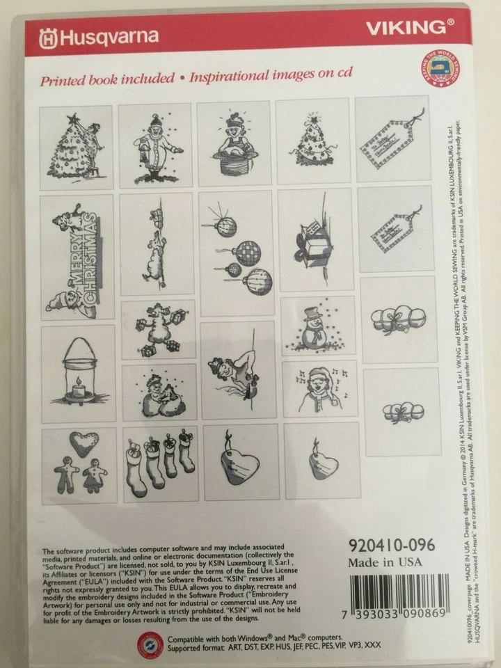 Coser Bertha Invierno Vacaciones Máquina Bordar Husqvarna Viking Nuevo Foto 2 de 2