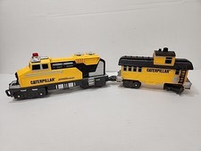 CAT Caterpillar Construction Express Train Set Toy WORKING TESTED
