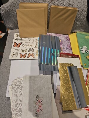 Large Amount Assorted Craft Card/Envelopes/more- Mostly Still Sealed - See Pics