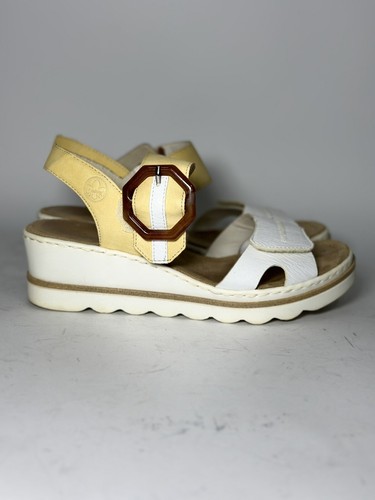Rieker Unisex Erwachsene Komfort Freizeit Touch Verschluss Sandalen UK Größe 6,5 #3049