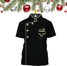 Personalized Chef Ornament, Personalized Chef Uniform Ornament, Custom Chef Hat