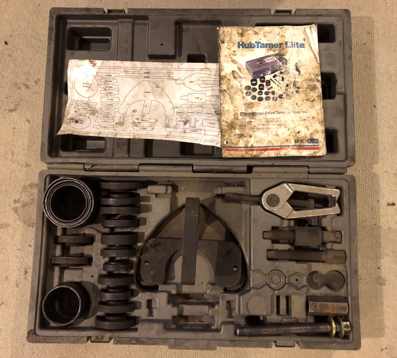 SPX OTC No. 6537 Hub Tamer Elite Font Wheel Drive Service Tool Set eBay