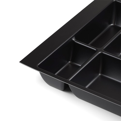 Black Tandembox Cutlery Tray Kitchen Drawer Organiser Insert Compartment Storage - Afbeelding 12 van 20