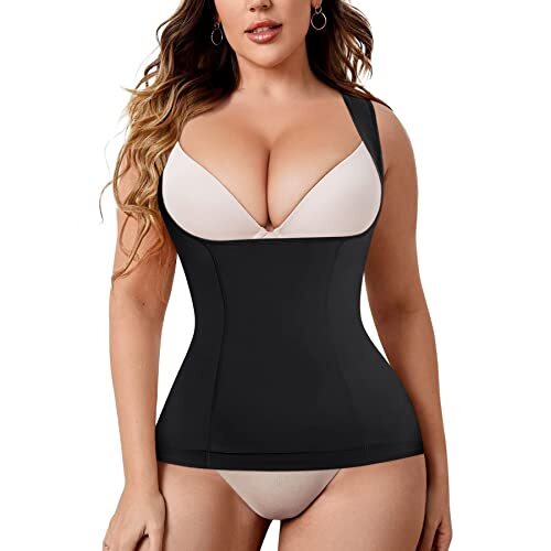 REDPAI Underbust Shapewear Women Tank Tops Seamless Tummy Control