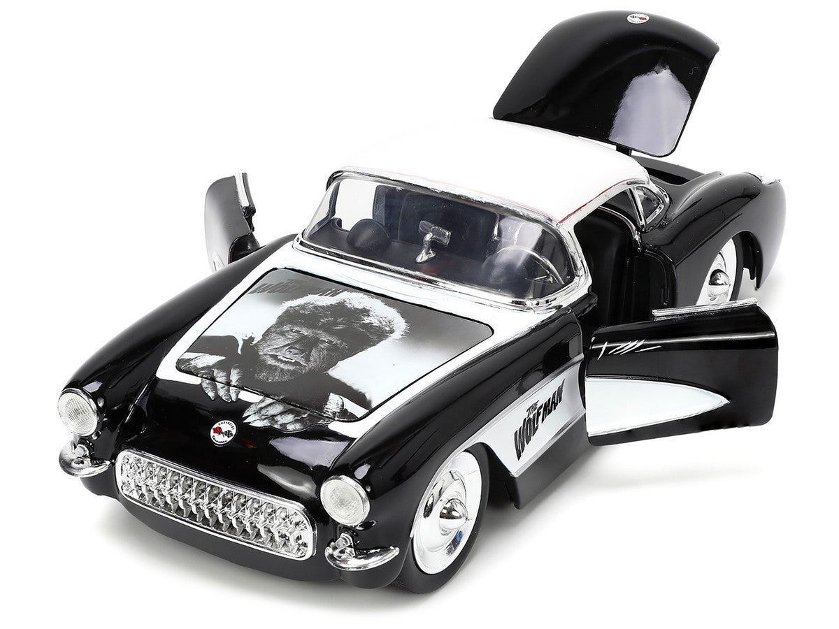 その他 Wolfman&1957 Chevrolet Corvette Amazon.com: Universal Monsters 1:24 1957 Chevy Corvette Die