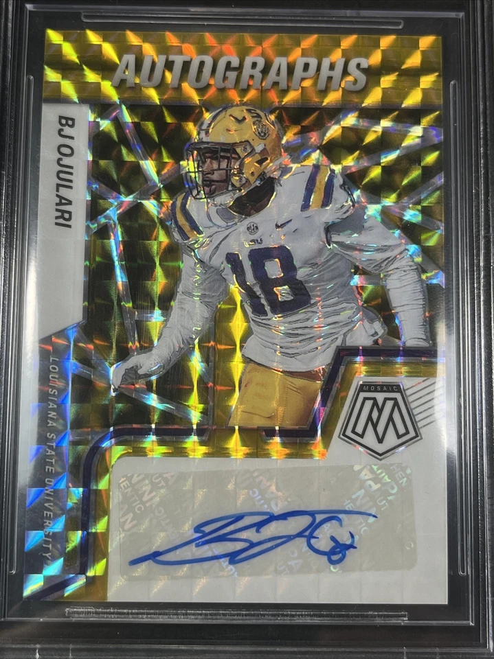 BJ OJULARI, /10, 2023 Mosaic, Gold, BGS 9.5, AUTO, SP, Arizona Cardinals - Image 2 of 4