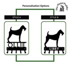 Irish Terrier Personalized Name Dog Key Holder/ Leash Hanger