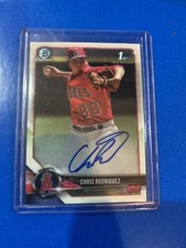 Chris Rodriguez 1st Bowman 2018 Chrome Base Auto